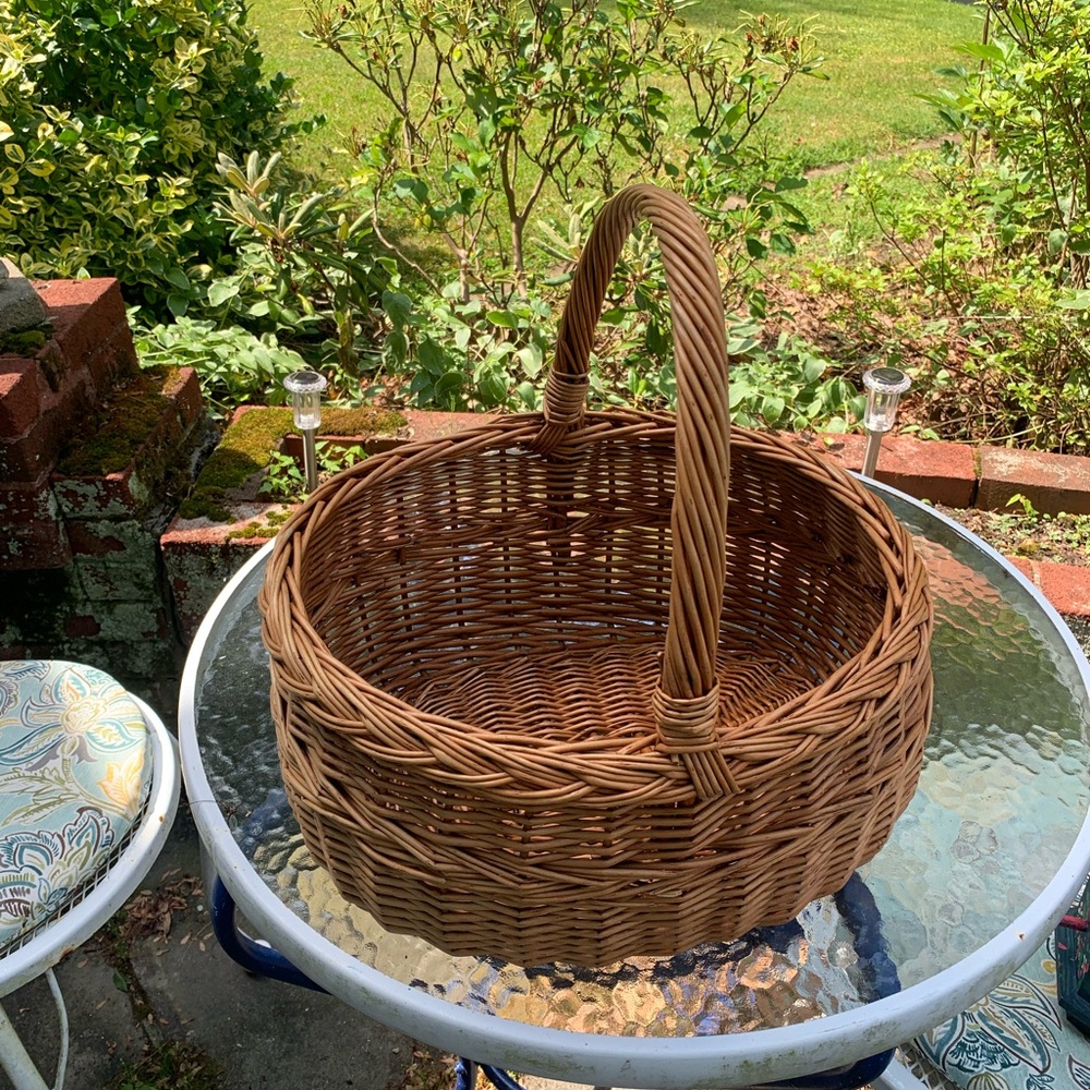 Wicker Basket with Handle